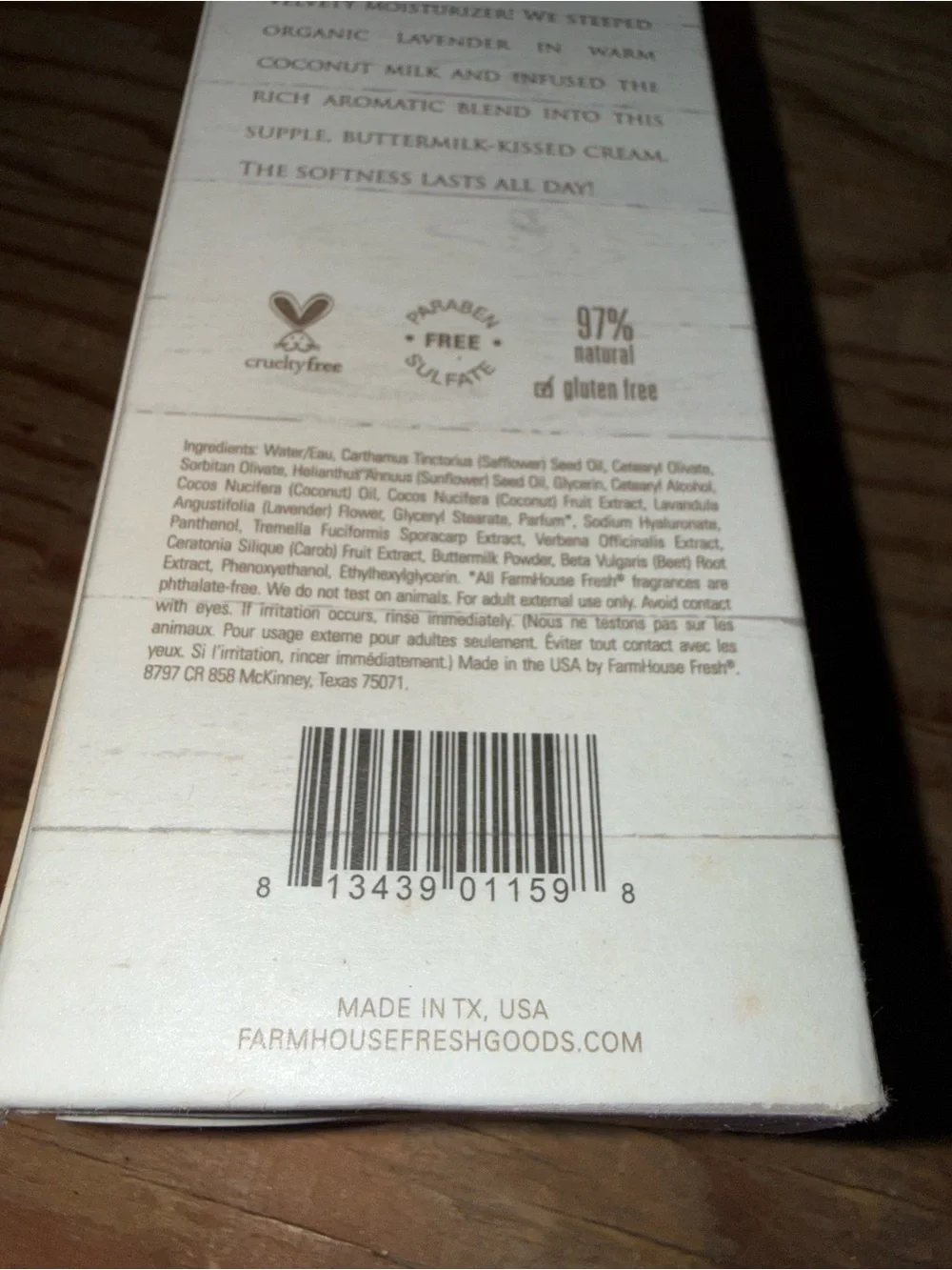 FHF FarmHouse Fresh Buttermilk Lavender Steeped Milk Lotion - Lavender & Cream